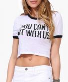 Crop Top You Can't Sit With Us