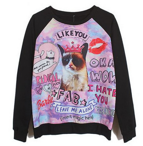 Moletom Grumpy Cat